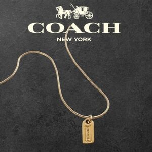 Coach Gold Pendant Necklace